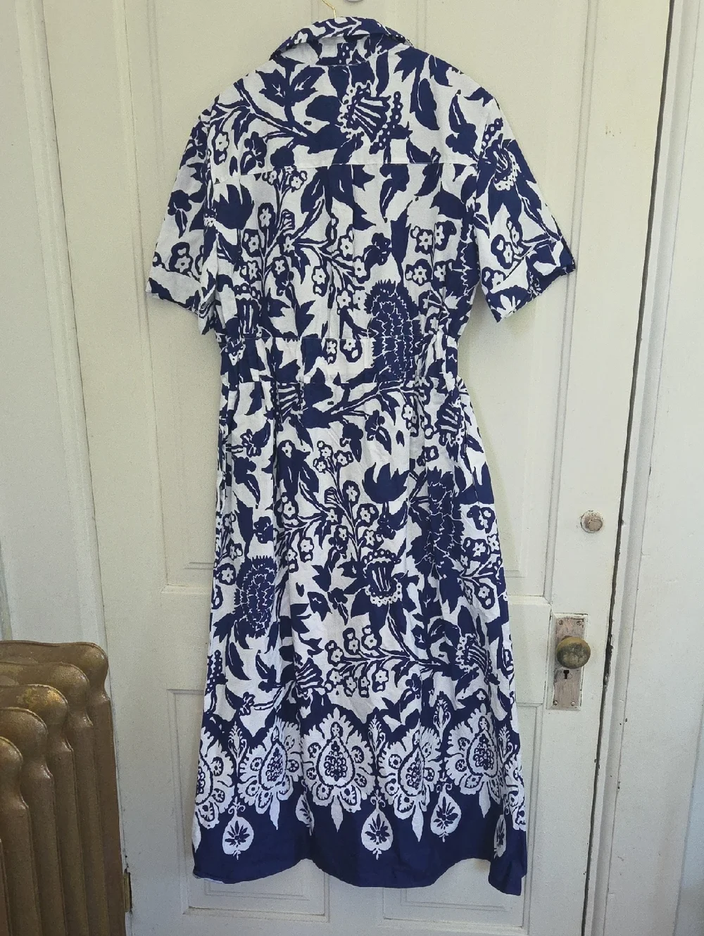 Joie Santorini Blue And White Button Down Dress - Picture 9 of 9